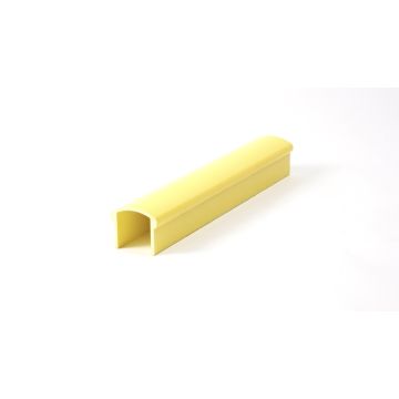 Profilé Polyester garde corps , Main courante, 50x50, épaisseur 4, Jaune.