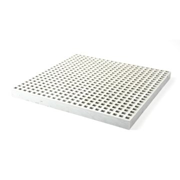 Caillebotis polyester ISO maille 19x19 antidérapant silicé
